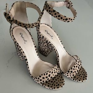 Qupid leopard heels